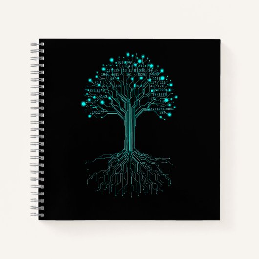 Binary Coding Programmer Graphic Design for Coders Notitieboek (Voorkant)