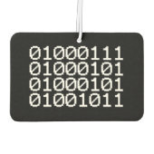 BINARY GEEK AIR FRESHENER LUCHTVERFRISSER (Achterkant)