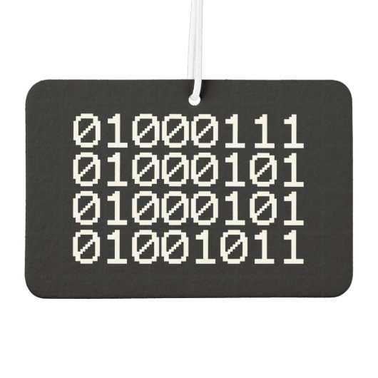 BINARY GEEK AIR FRESHENER LUCHTVERFRISSER (Achterkant)