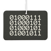 BINARY GEEK AIR FRESHENER LUCHTVERFRISSER (Voorkant)