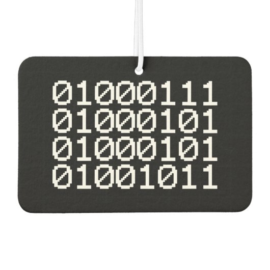 BINARY GEEK AIR FRESHENER LUCHTVERFRISSER (Voorkant)