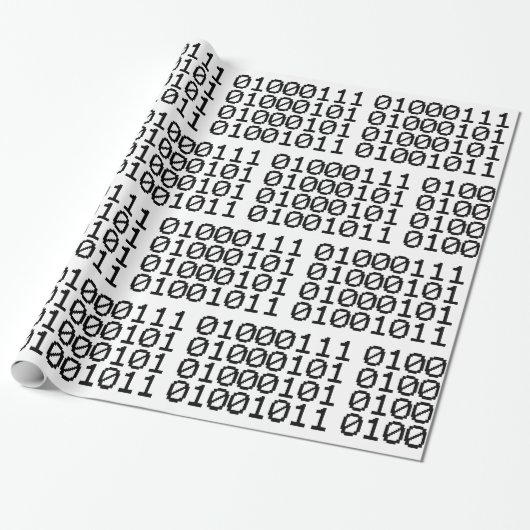 BINARY GEEK CADEAUPAPIER (Uitgerold)