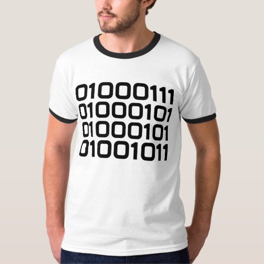 BINARY Geek FUN Graphic T-shirt (Voorkant)