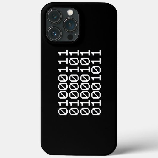 BINARY GEEK Hoesje-Mate iPhone CASE (Achterkant)