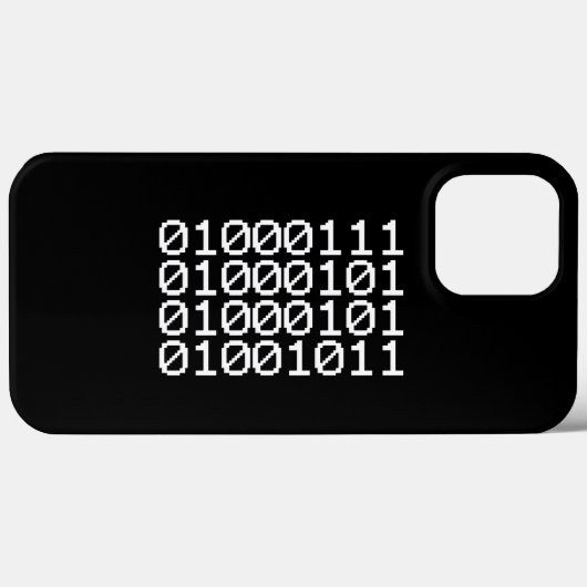 BINARY GEEK Hoesje-Mate iPhone CASE (Achterkant (horizontaal))