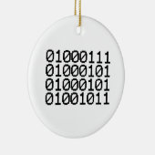 BINARY GEEK KERAMISCH ORNAMENT (Rechts)