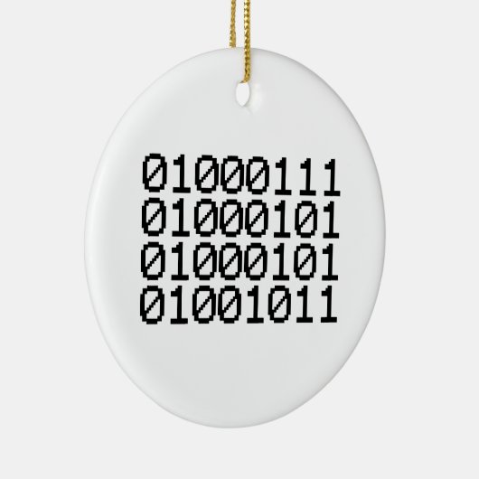 BINARY GEEK KERAMISCH ORNAMENT (Rechts)