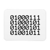 BINARY GEEK MAGNEET (Horizontaal)