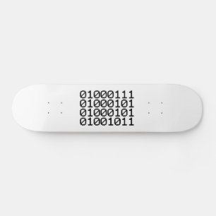 BINARY GEEK PERSOONLIJK SKATEBOARD