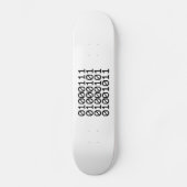 BINARY GEEK PERSOONLIJK SKATEBOARD (Voorkant)