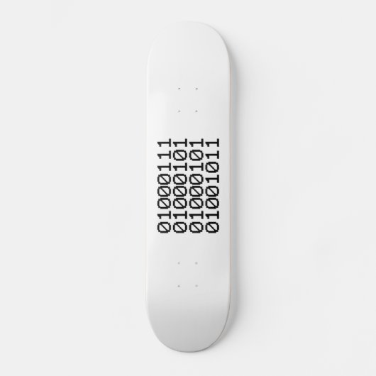 BINARY GEEK PERSOONLIJK SKATEBOARD (Voorkant)