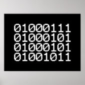 BINARY GEEK POSTER (Voorkant)