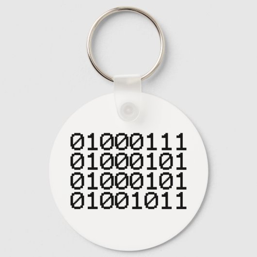 BINARY GEEK SLEUTELHANGER (Voorkant)