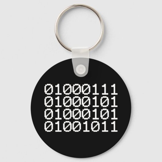 BINARY GEEK SLEUTELHANGER (Voorkant)