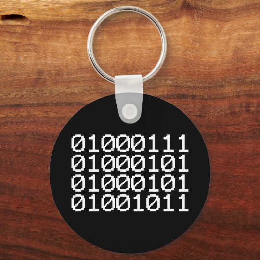 BINARY GEEK SLEUTELHANGER (Voorkant)