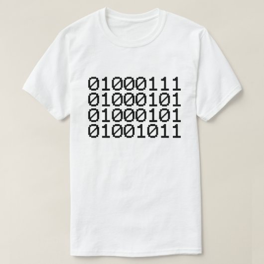 BINARY GEEK T-SHIRT (Design voorkant)