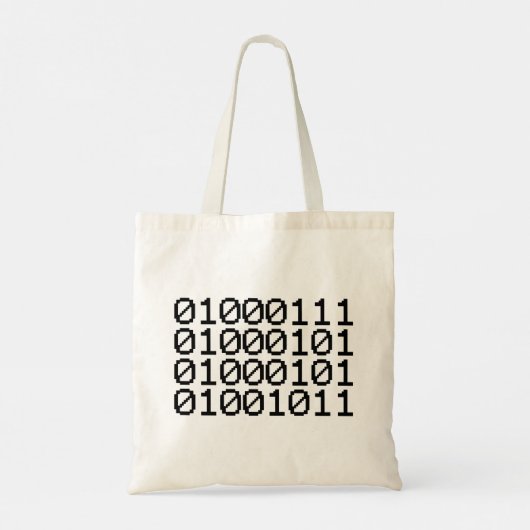 BINARY GEEK TOTE BAG (Achterkant)