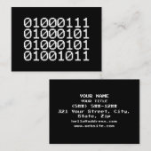 BINARY GEEK VISITEKAARTJE (Voorkant / Achterkant)