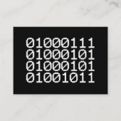 BINARY GEEK VISITEKAARTJE (Voorkant)