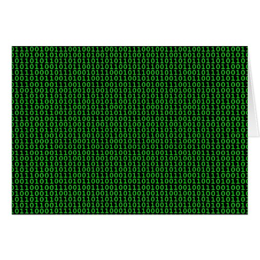 Binary Green Kaart (Voorkant Horizontaal)