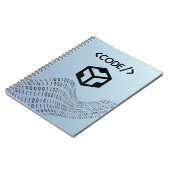 Binary Logic Spiral Notebook – Modern Design Notitieboek (Linkerzijde)