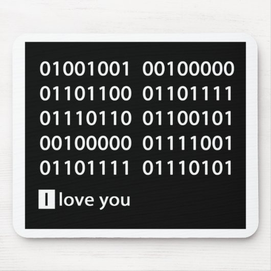 Binary Love Muismat (Voorkant)