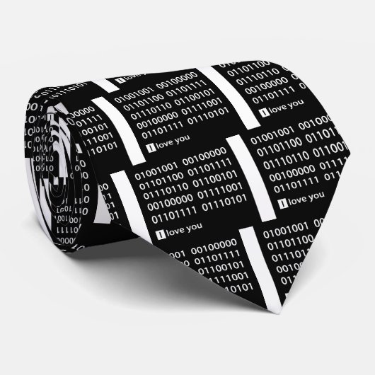 Binary Love Stropdas (Opgerold)