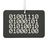 BINARY NERD AIR FRESHENER LUCHTVERFRISSER (Achterkant)