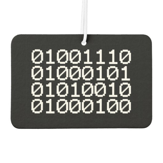 BINARY NERD AIR FRESHENER LUCHTVERFRISSER (Achterkant)