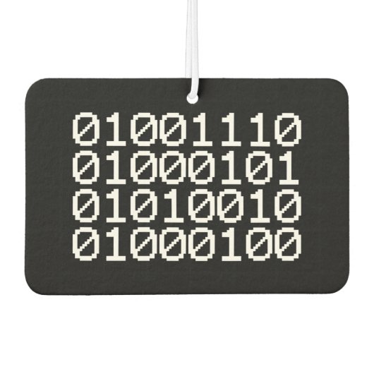BINARY NERD AIR FRESHENER LUCHTVERFRISSER (Voorkant)