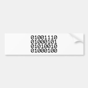 BINARY NERD BUMPERSTICKER