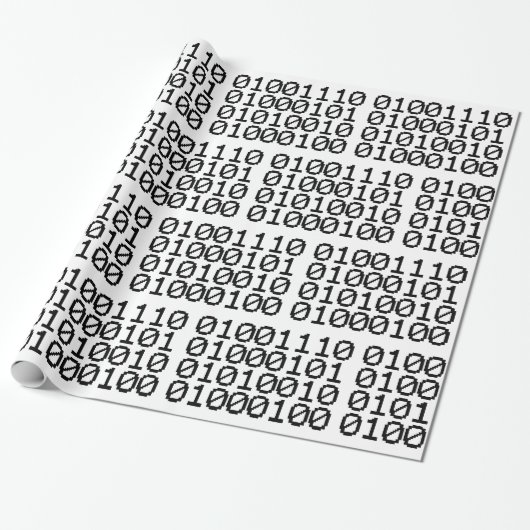 BINARY NERD CADEAUPAPIER (Uitgerold)