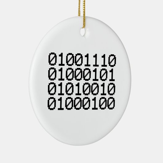 BINARY NERD KERAMISCH ORNAMENT (Rechts)
