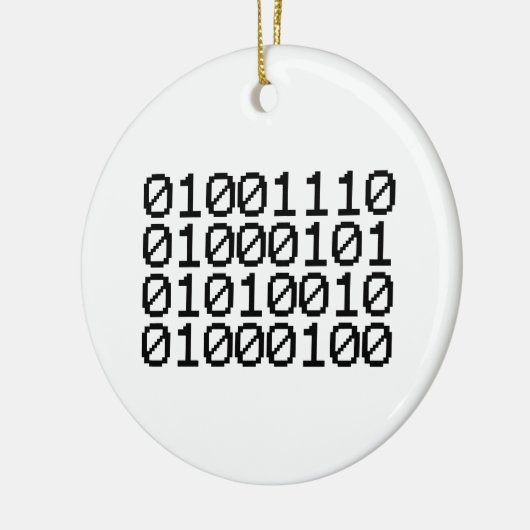 BINARY NERD KERAMISCH ORNAMENT (Links)