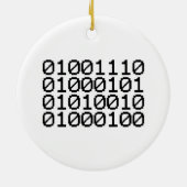 BINARY NERD KERAMISCH ORNAMENT (Achterkant)
