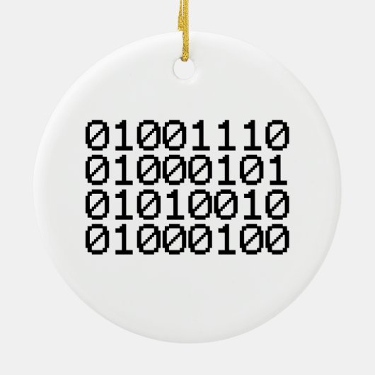BINARY NERD KERAMISCH ORNAMENT (Achterkant)