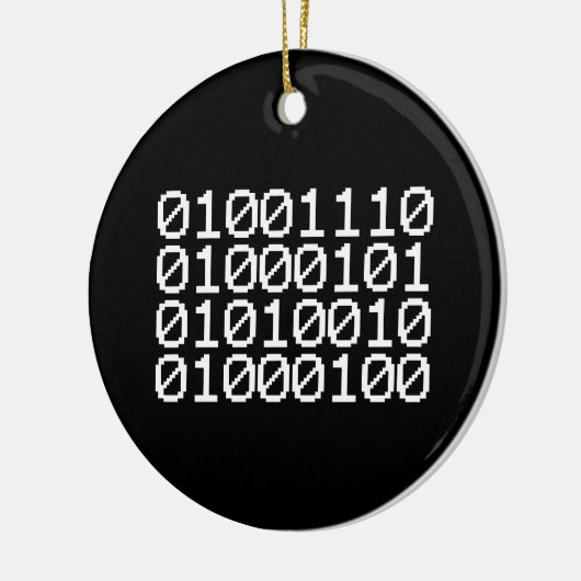 BINARY NERD KERAMISCH ORNAMENT (Links)