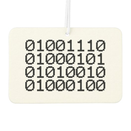 BINARY NERD LUCHTVERFRISSER (Achterkant)