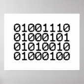 BINARY NERD POSTER (Voorkant)