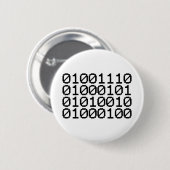BINARY NERD RONDE BUTTON 5,7 CM (Voorkant /achterkant)