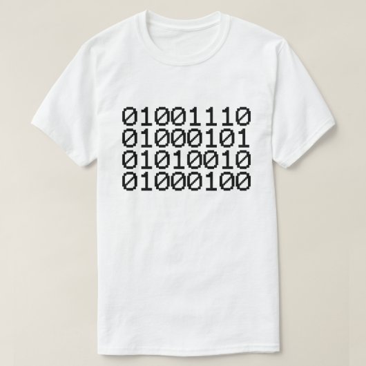 BINARY NERD T-SHIRT (Design voorkant)