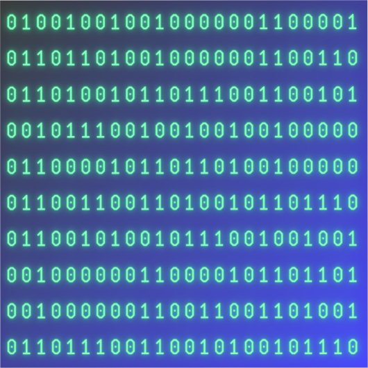 binary number sticker (Voorkant)