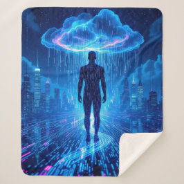 Binary Storm Digital Adventure Blanket Sherpa Deken
