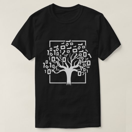 Binary Tree Computer Science Coding Programmer App T-shirt (Design voorkant)