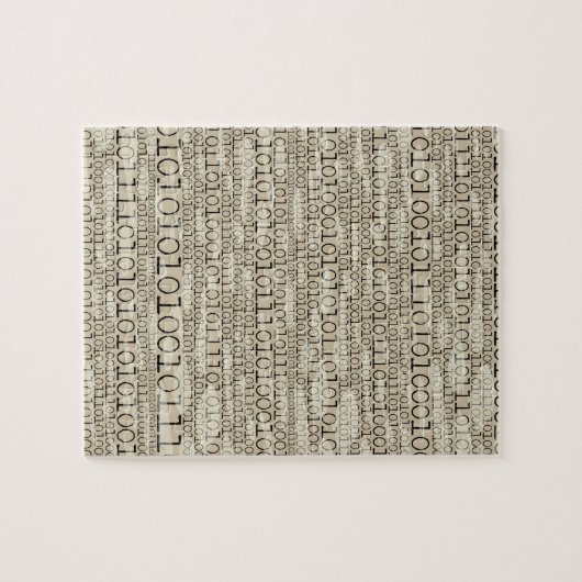 Binary Trendy Funky Nerd Nerdy Geek Retro Legpuzzel (Horizontaal)