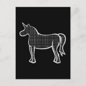 Binary Unicorn Briefkaart (Voorkant)