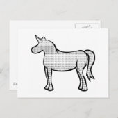 Binary Unicorn Briefkaart (Voorkant / Achterkant)