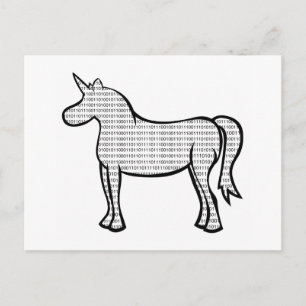 Binary Unicorn Briefkaart