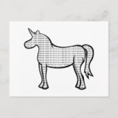 Binary Unicorn Briefkaart (Voorkant)