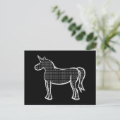 Binary Unicorn Briefkaart (Staand voorkant)